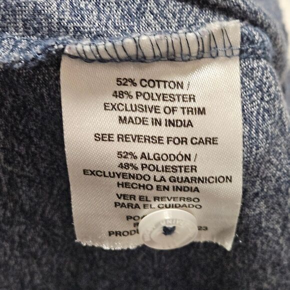 Rugby Short Sleeve Polo Navy Blue Heather Size XL - Picture 9 of 10